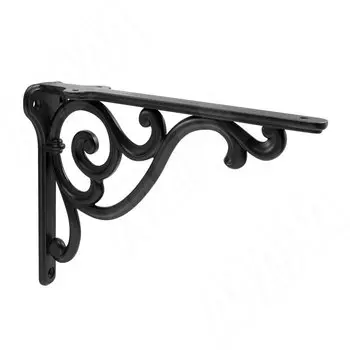 ROME Менсолодержатель для деревянных полок L-200 мм, черный матовый (WRM.800.200.00N4)