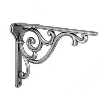 ROME Менсолодержатель для деревянных полок L-200 мм, серебро состаренное (WRM.800.200.00AN)