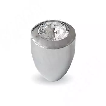 Ручка-кнопка D15мм хром с кристаллами (2049K.10)