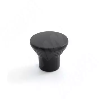 Ручка-кнопка D24мм черный матовый (KH.31.BLM)