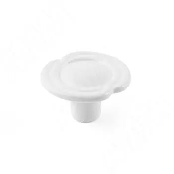 Ручка-кнопка D31мм белый матовый (2044.71)