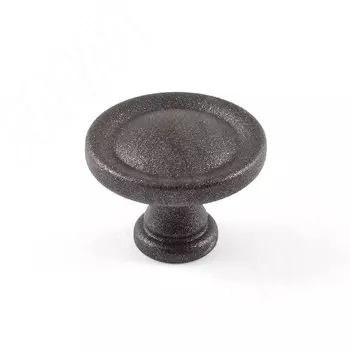 Ручка-кнопка D31мм чугун гранж (WPO.841.031.005F)