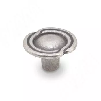 Ручка-кнопка D31мм серебро состаренное (2044.09)
