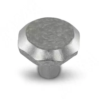 Ручка-кнопка железо белое (WPO.761.000.00C8)