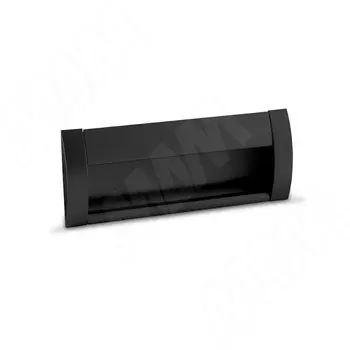 Ручка-раковина 96мм крепление саморезами черный матовый (SH.RU2.096.BL)