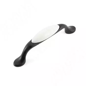 Ручка-скоба 96мм черный матовый/керамика (BH.64.096.BLM)