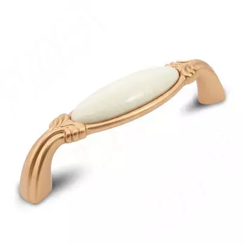 Ручка-скоба 96мм золото матовое Милан/керамика (WMN.68.01.00.096.R8)