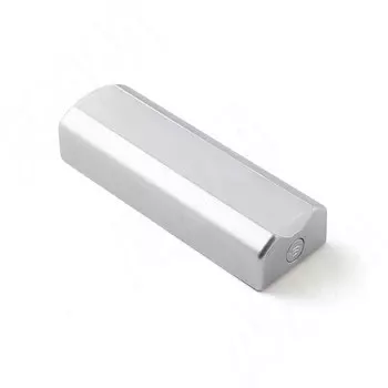 SHAK Светодиодный светильник аккумуляторный с датчиком на вибрацию, 100х35 мм, серебро, нейтральный белый 4000К, 1W (SH-QVIB-MCR-NW1)