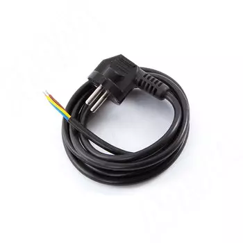 Шнур сетевой, вилка S22, 1 м, черный (CWP-C-1-NO-BL)