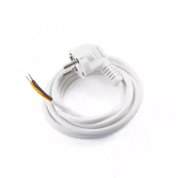 Шнур сетевой, вилка S22, 3 м, белый (CWP-C-3-NO-WH)