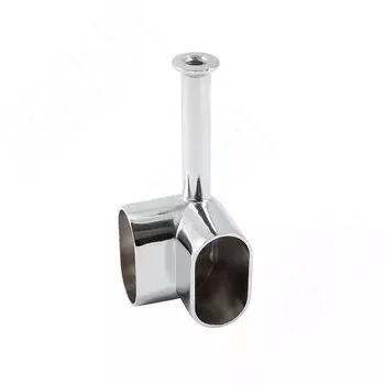 Штангодержатель для овальной штанги угловой, хром (HA11 CR)