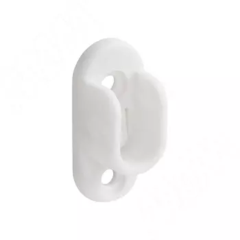 Штангодержатель пластиковый для овальной штанги, белый (RT03PL-WH)