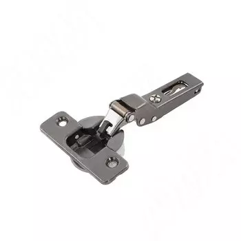 SILENTIA+ петля с доводчиком (амортизатором) полунакладная (90/110), стандартная, титаниум (C7A6GE6)