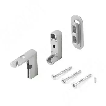 SLIM угловое соединение с креплением к стене/потолку, серебро (SL3524N)