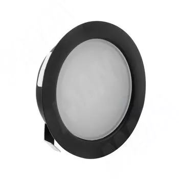 SOLO Светодиодный светильник точечный врезной, черный матовый, 12V, нейтральный белый 4000К, 4W (SL65-BL-W-4-0)