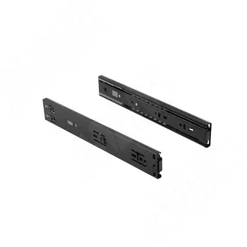 VEKTOR BS45 STANDARD SOFT направляющие 300 мм, шариковые, h45, полн. выдвижения, плав. закрывания, черные (1045-12SC ST BL)