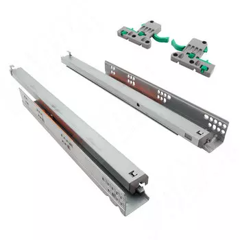 VEKTOR LT направляющие 450 мм, ниж. крепления, полн. выдвижения, с толкателем (LT450)