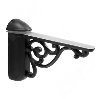 VENICE Менсолодержатель для деревянных и стеклянных полок 4 - 40 мм, L-125 мм, черный матовый (WRM.805.125.00N4)