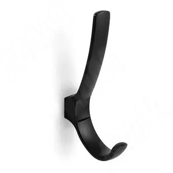VERSA Крючок двухрожковый черный матовый (HK.31.BLM)