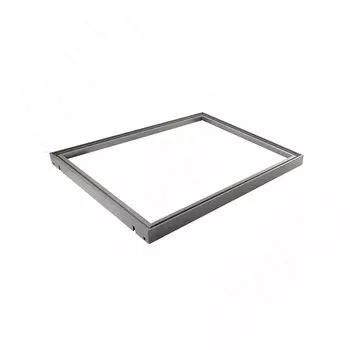 VERTIKO Алюминиевая полка 600х500х35 мм, с уголками и уплотнителем, графит (VR6050ALGP)