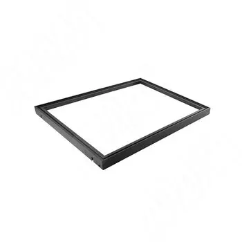 VERTIKO Алюминиевая полка 600х500х35 мм, с уголками и уплотнителем, черный (VR6050ALBL)