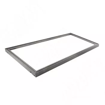 VERTIKO Алюминиевая полка 900х500х35 мм, с уголками и уплотнителем, графит (VR9050ALGP)