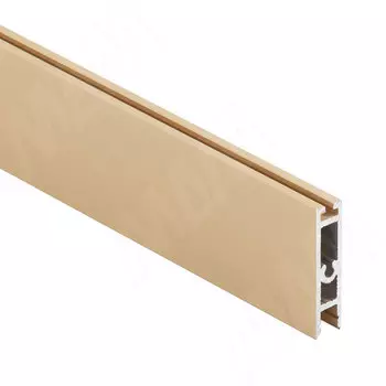 VOGUE LIGHT Штанга прямоугольная 30х8 под ленту 5мм, с пазом под демпфер, золото мат. (анод), L-1000 (TA0214LEDGLM-S1)