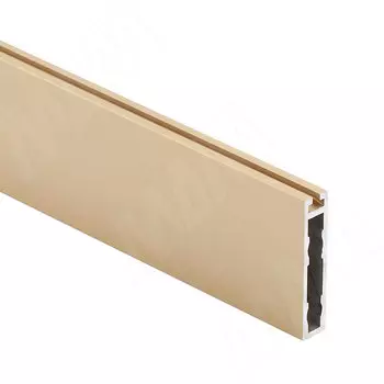 VOGUE Штанга прямоугольная 30х8, с пазом под демпфер, золото мат. (анод), L-3000 (TA0213RGLM)