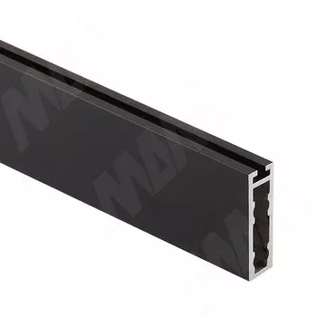 VOGUE Штанга прямоугольная 30х8, с пазом под демпфер, черный (анод), L-3000 (TA0213RBL)