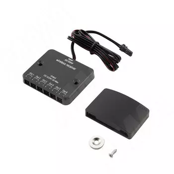 Выключатель беспроводной диммируемый, на преграду/ на взмах руки, черный, 12/24V, 60/120W (SW1-RC-DS/MS-BL)