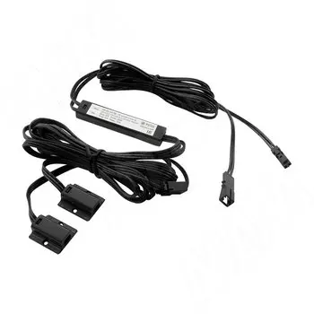 Выключатель инфракрасный (IR) на преграду, накладной, 2 датчика, черный, 12/24V, 36/72W (SW1-DS-SM-2BL)