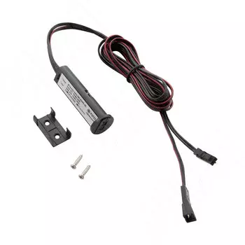 Выключатель инфракрасный (IR) универсальный (на преграду/на взмах руки), черный, 12/24V, 24/48W (SW1-DS/MS-1BL)