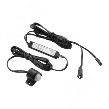 Выключатель инфракрасный (PIR) на движение, черный, 12/24V, 36/72W (SW1-PIR-1BL)