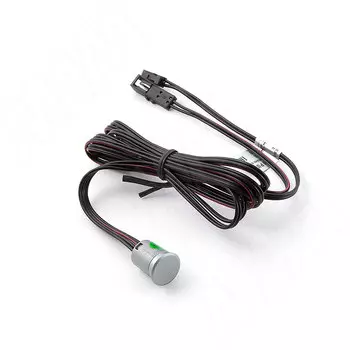 Выключатель сенсорный диммируемый, врезной, серый металлик, 12/24V, 36/72W (SW1-TS-FM-1GR)