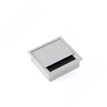 Заглушка кабель-канала, алюминиевая, 100х100 мм, серебро (ALM-SQ-100.AL)