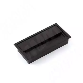 Заглушка кабель-канала, алюминиевая, 160х80 мм, черный (ALM-RC-160.BL)