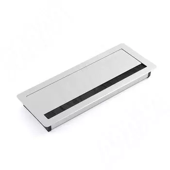 Заглушка кабель-канала, алюминиевая, 300х119 мм, серебро брашированное (SML-SC-300.AL)