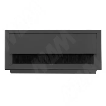 Заглушка кабель-канала, алюминиевая, черная, 160х80 мм (2113.160-BL)