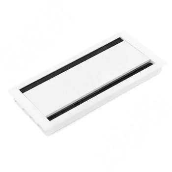 Заглушка кабель-канала, алюминиевая, двойная, 307х152 мм, белый (DBO-TW-310.WH)