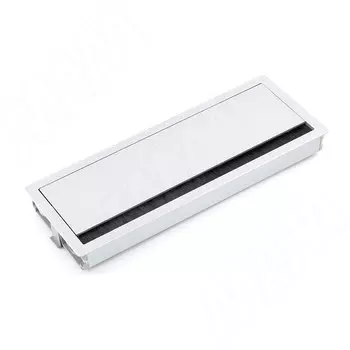 Заглушка кабель-канала, алюминиевая, от нажатия, 294х114 мм, серебро (SML-PO-300.AL)