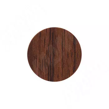 Заглушка самоклеящаяся, D13 мм, Орех темный, гладкая (Kr 0854), 117 шт. (0854.10.13)