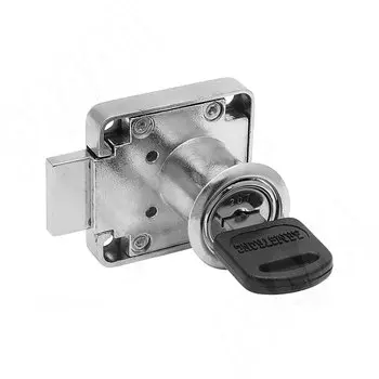 Замок для 1-ой двери, выдвижной, 1 оборот, хром (507-11 CR)