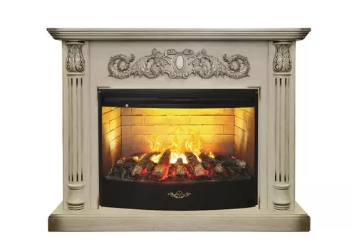 3D-электрокамин Stone Corner STD c очагом 3D Oregan