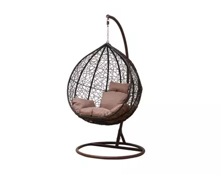 Большое подвесное кресло Gusto brown