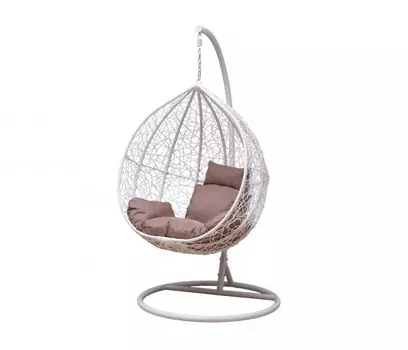 Большое подвесное кресло Gusto white