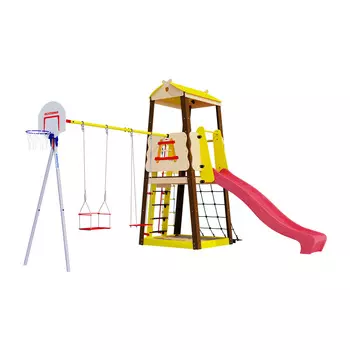 Дачный комплекс Избушка ФАНЕРНЫЕ качели Romana R 103.29.04