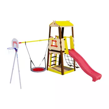 Дачный комплекс Избушка ГНЕЗДО качели Romana R 103.29.04