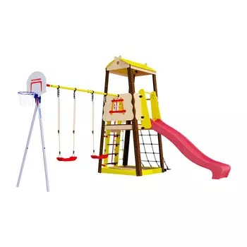 Дачный комплекс Избушка ПЛАСТИКОВЫЕ качели Romana R 103.29.04