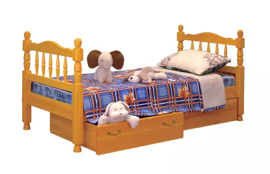 Деревянная кровать Точеная №3