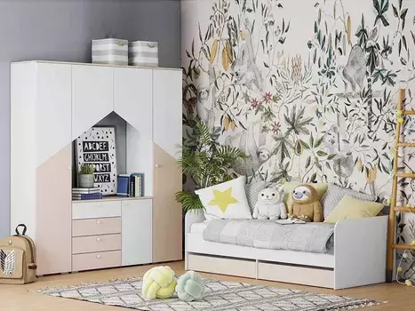 Детская Банни-3 дуб сонома/бисквит